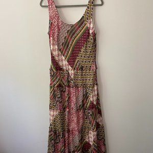 Patchwork Maxi Dress Size 12